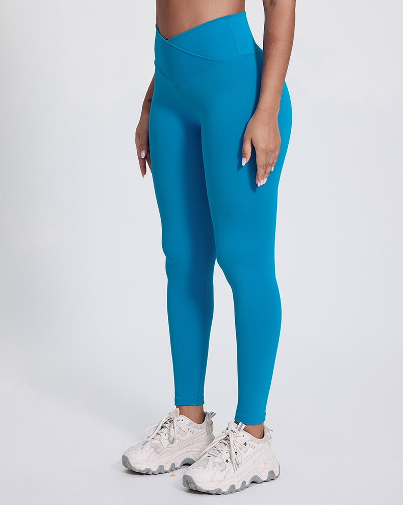 Leggings de compresión para gimnasio, running y yoga en color negro, marca Skarpex.