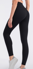 Leggings de compresión negros con bolsillo trasero para gimnasio y running, marca Skarpex